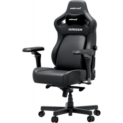 Купить Игровое кресло Anda Seat Kaiser 4 V2 XL (AD12YDDC-XLL-20-B-PV/C-03) Black - цена в Харькове, Киеве, Днепре, Одессе
в интернет-магазине Telemart фото