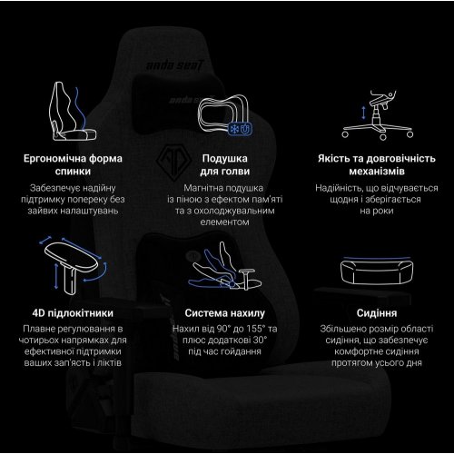 Купити Ігрове крісло Anda Seat Kaiser 3E XL (AD23YC-XL-09-A-PV/C-A01) Maroon - ціна в Києві, Львові, Вінниці, Хмельницькому, Франківську, Україні | інтернет-магазин TELEMART.UA фото