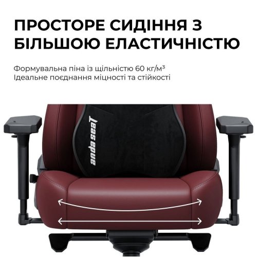 Ігрове крісло Anda Seat Kaiser 3E XL Fabric (AD23YC-XL-09-GB-CF-G01) Dark Gray купити в Україні: Київ, Львів, Хмельницький, Тернопіль, Івано-Франківськ | Низька ціна, відгуки, характеристики від TELEMART фото