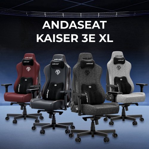 Купить Игровое кресло Anda Seat Kaiser 3E XL Fabric (AD23YC-XL-09-G-CF-G01) Gray - цена в Харькове, Киеве, Днепре, Одессе
в интернет-магазине Telemart фото