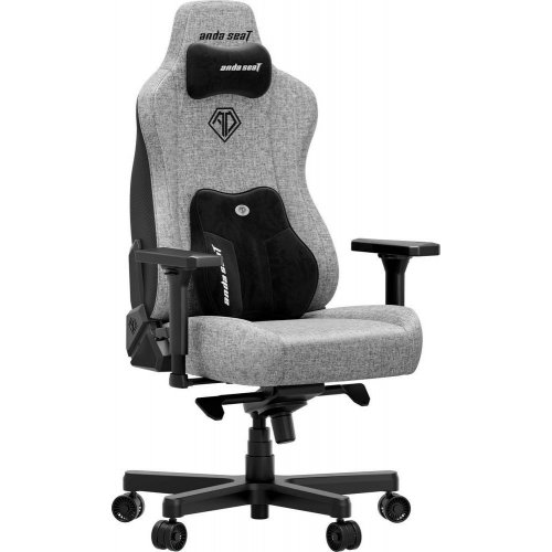 Ігрове крісло Anda Seat Kaiser 3E XL Fabric (AD23YC-XL-09-G-CF-G01) Gray купити в Україні: Київ, Львів, Хмельницький, Тернопіль, Івано-Франківськ | Низька ціна, відгуки, характеристики від TELEMART фото