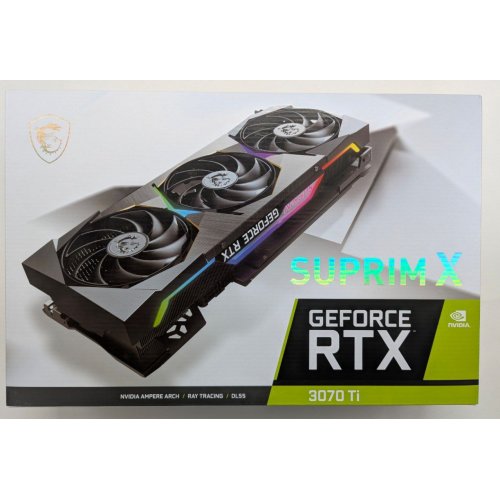 Купить Видеокарта MSI GeForce RTX 3070 Ti SUPRIM X 8192MB (RTX 3070 Ti SUPRIM X 8G) (Восстановлено продавцом, 801789) с проверкой совместимости: обзор, характеристики, цена в Киеве, Днепре, Одессе, Харькове, Украине | интернет-магазин TELEMART.UA фото