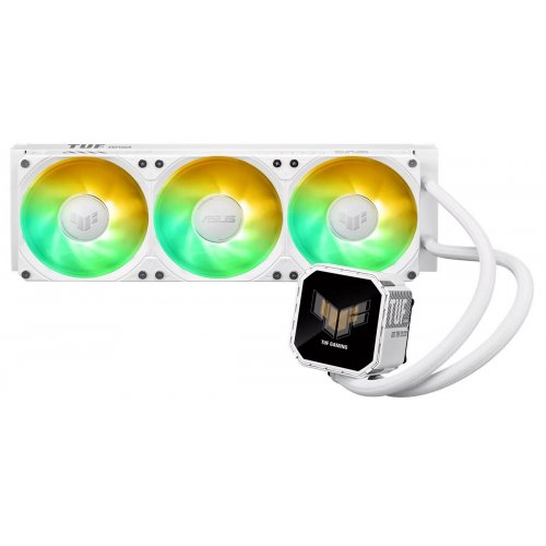 Готова СВО Asus TUF Gaming LC III 360 ARGB LCD (90RC01A2-B0EAY0) White купити з перевіркою сумісності: огляд, характеристики, ціна у Києві, Львові, Вінниці, Хмельницькому, Івано-Франківську, Україні | інтернет-магазин TELEMART.UA фото