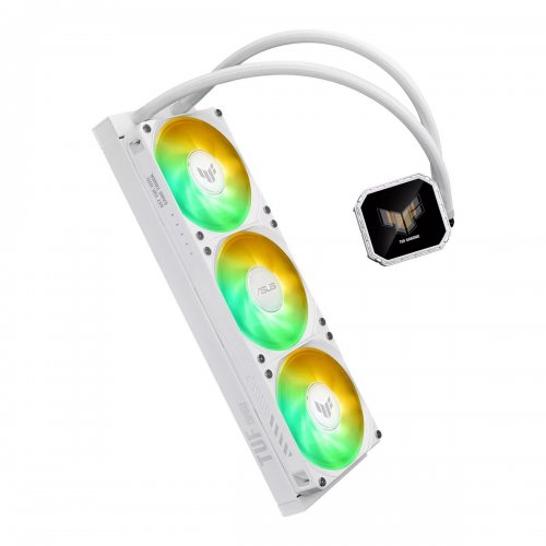 Готова СВО Asus TUF Gaming LC III 360 ARGB LCD (90RC01A2-B0EAY0) White купити з перевіркою сумісності: огляд, характеристики, ціна у Києві, Львові, Вінниці, Хмельницькому, Івано-Франківську, Україні | інтернет-магазин TELEMART.UA фото