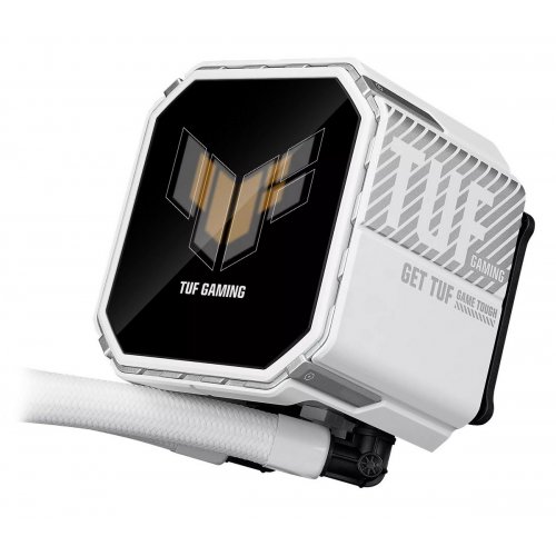 Готова СВО Asus TUF Gaming LC III 360 ARGB LCD (90RC01A2-B0EAY0) White купити з перевіркою сумісності: огляд, характеристики, ціна у Києві, Львові, Вінниці, Хмельницькому, Івано-Франківську, Україні | інтернет-магазин TELEMART.UA фото