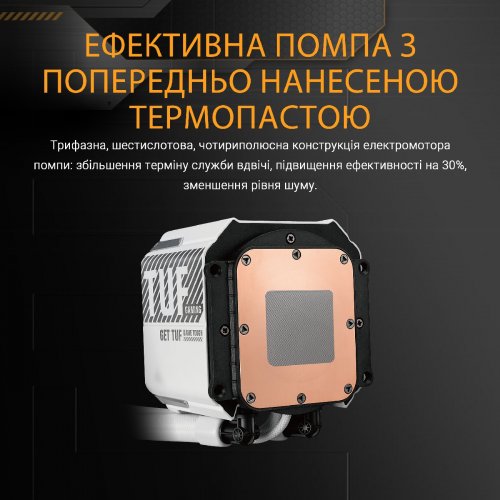 Готовая СВО Asus TUF Gaming LC III 360 ARGB LCD (90RC01A2-B0EAY0) White купить в Украине | Telemart фото