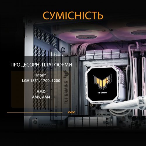 Готовая СВО Asus TUF Gaming LC III 360 ARGB LCD (90RC01A2-B0EAY0) White купить в Украине | Telemart фото