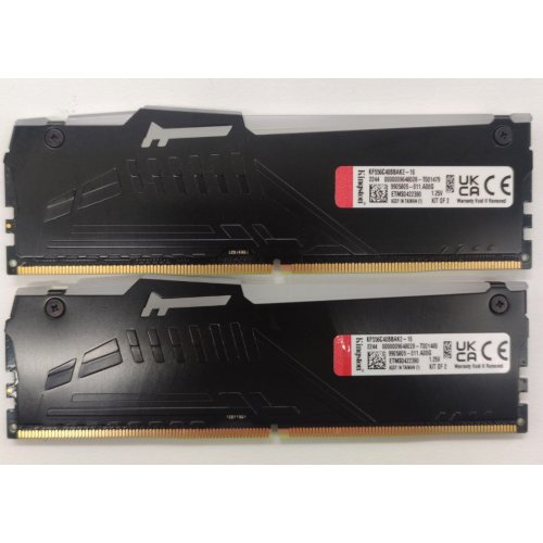 Купить Озу Kingston DDR5 16GB (2x8GB) 5600MHz FURY Beast RGB Black (KF556C40BBAK2-16) (Восстановлено продавцом, 801811) с проверкой совместимости: обзор, характеристики, цена в Киеве, Днепре, Одессе, Харькове, Украине | интернет-магазин TELEMART.UA фото