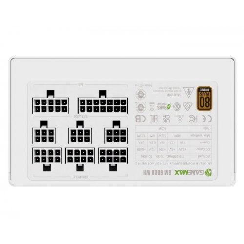 Купить Блок питания GAMEMAX GM 600B 600W (GM 600B WH) White с проверкой совместимости: обзор, характеристики, цена в Киеве, Днепре, Одессе, Харькове, Украине | интернет-магазин TELEMART.UA фото