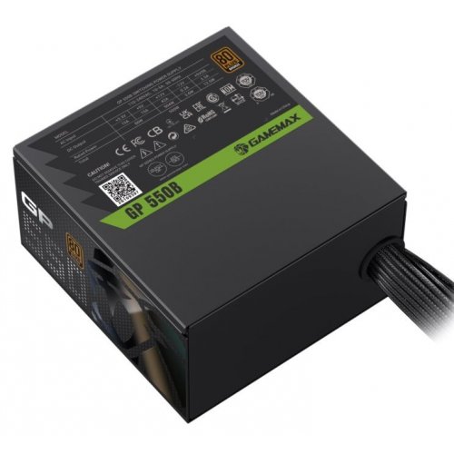 Купить Блок питания GAMEMAX GP 550B 550W (GP 550B) Black с проверкой совместимости: обзор, характеристики, цена в Киеве, Днепре, Одессе, Харькове, Украине | интернет-магазин TELEMART.UA фото