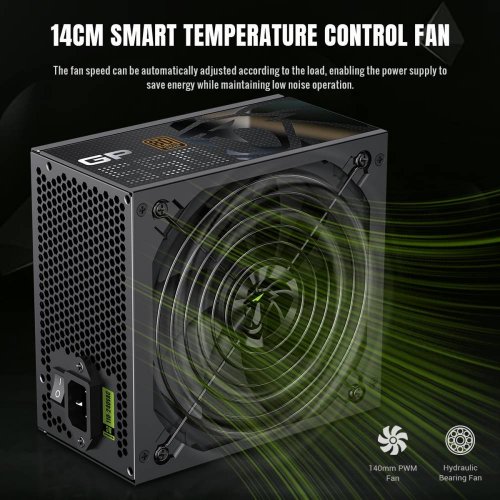 Купить Блок питания GAMEMAX GP 550B 550W (GP 550B) Black с проверкой совместимости: обзор, характеристики, цена в Киеве, Днепре, Одессе, Харькове, Украине | интернет-магазин TELEMART.UA фото