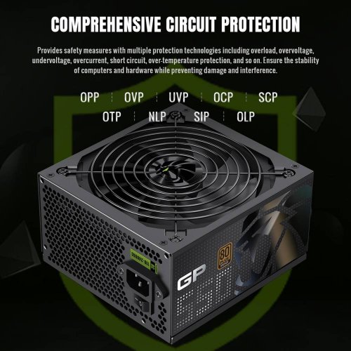 Купить Блок питания GAMEMAX GP 550B 550W (GP 550B) Black с проверкой совместимости: обзор, характеристики, цена в Киеве, Днепре, Одессе, Харькове, Украине | интернет-магазин TELEMART.UA фото