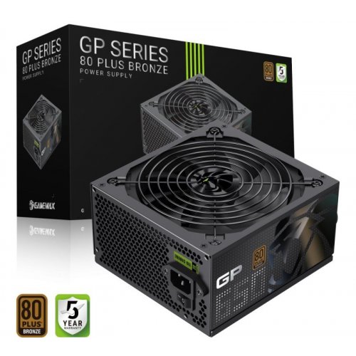 Купить Блок питания GAMEMAX GP 650B 650W (GP 650B) Black с проверкой совместимости: обзор, характеристики, цена в Киеве, Днепре, Одессе, Харькове, Украине | интернет-магазин TELEMART.UA фото