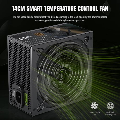 Купить Блок питания GAMEMAX GP 650B 650W (GP 650B) Black с проверкой совместимости: обзор, характеристики, цена в Киеве, Днепре, Одессе, Харькове, Украине | интернет-магазин TELEMART.UA фото