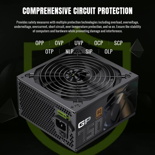 Блок живлення GAMEMAX GP 750B 750W (GP 750B) Black купити з перевіркою сумісності: огляд, характеристики, ціна у Києві, Львові, Вінниці, Хмельницькому, Івано-Франківську, Україні | інтернет-магазин TELEMART.UA фото