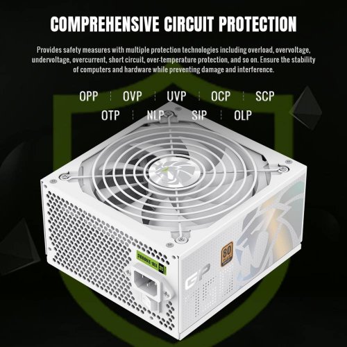 Купить Блок питания GAMEMAX GP 750B 750W (GP 750B WH) White с проверкой совместимости: обзор, характеристики, цена в Киеве, Днепре, Одессе, Харькове, Украине | интернет-магазин TELEMART.UA фото