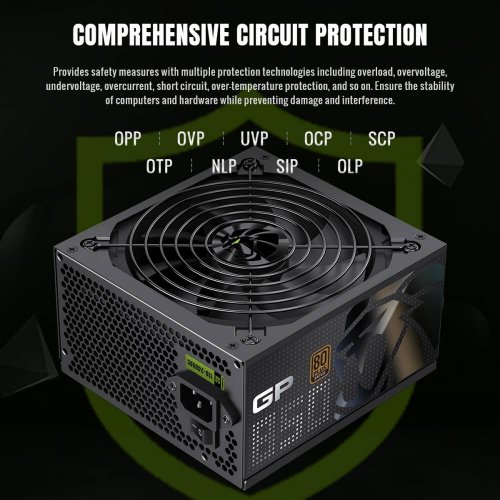 Купить Блок питания GAMEMAX GP 850B 850W (GP 850B) Black с проверкой совместимости: обзор, характеристики, цена в Киеве, Днепре, Одессе, Харькове, Украине | интернет-магазин TELEMART.UA фото