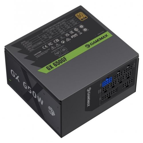 Купить Блок питания GAMEMAX GX 650GF 650W (GX 650GF) Black с проверкой совместимости: обзор, характеристики, цена в Киеве, Днепре, Одессе, Харькове, Украине | интернет-магазин TELEMART.UA фото