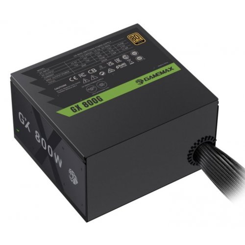 Купить Блок питания GAMEMAX GX 800G 800W (GX 800G) Black с проверкой совместимости: обзор, характеристики, цена в Киеве, Днепре, Одессе, Харькове, Украине | интернет-магазин TELEMART.UA фото
