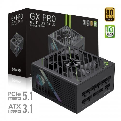 Купить Блок питания GAMEMAX GX PRO 1250G 1250W (GX PRO 1250G) Black с проверкой совместимости: обзор, характеристики, цена в Киеве, Днепре, Одессе, Харькове, Украине | интернет-магазин TELEMART.UA фото