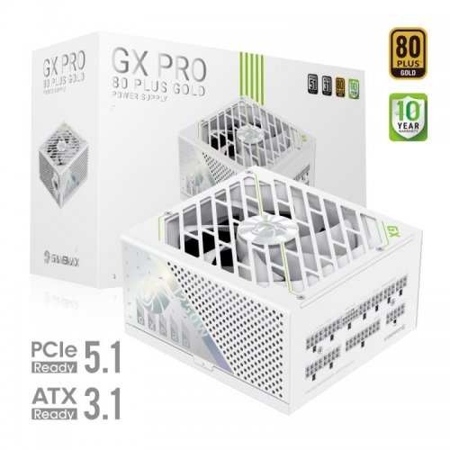 Купить Блок питания GAMEMAX GX PRO 1250G 1250W (GX PRO 1250G WH) White с проверкой совместимости: обзор, характеристики, цена в Киеве, Днепре, Одессе, Харькове, Украине | интернет-магазин TELEMART.UA фото