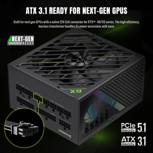 Купить Блок питания GAMEMAX GX PRO 850G 850W (GX PRO 850G) Black с проверкой совместимости: обзор, характеристики, цена в Киеве, Днепре, Одессе, Харькове, Украине | интернет-магазин TELEMART.UA фото