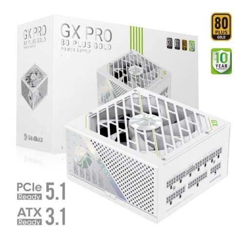 Купить Блок питания GAMEMAX GX PRO 850G 850W (GX PRO 850G WH) White с проверкой совместимости: обзор, характеристики, цена в Киеве, Днепре, Одессе, Харькове, Украине | интернет-магазин TELEMART.UA фото
