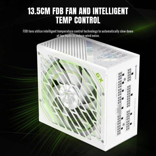 Купить Блок питания GAMEMAX GX PRO 850G 850W (GX PRO 850G WH) White с проверкой совместимости: обзор, характеристики, цена в Киеве, Днепре, Одессе, Харькове, Украине | интернет-магазин TELEMART.UA фото