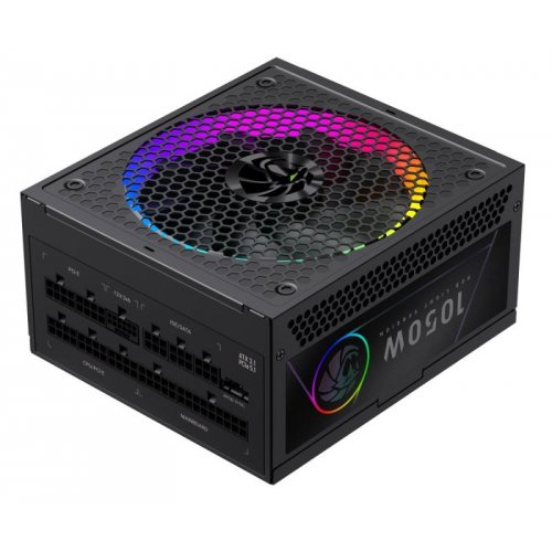Блок живлення GAMEMAX RGB PRO 1050G 1050W (RGB PRO 1050G) Black купити з перевіркою сумісності: огляд, характеристики, ціна у Києві, Львові, Вінниці, Хмельницькому, Івано-Франківську, Україні | інтернет-магазин TELEMART.UA фото