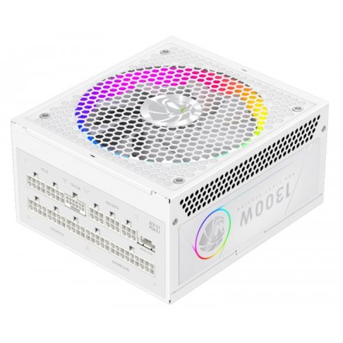 Блок живлення GAMEMAX RGB PRO 1300P 1300W (RGB PRO 1300P WH) White купити в Україні: Київ, Львів, Хмельницький, Тернопіль | Перевірка сумісності, низька ціна, відгуки, характеристики від TELEMART фото