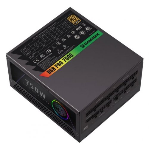 Блок живлення GAMEMAX RGB PRO 750G 750W (RGB PRO 750G) Black купити в Україні: Київ, Львів, Хмельницький, Тернопіль | Перевірка сумісності, низька ціна, відгуки, характеристики від TELEMART фото