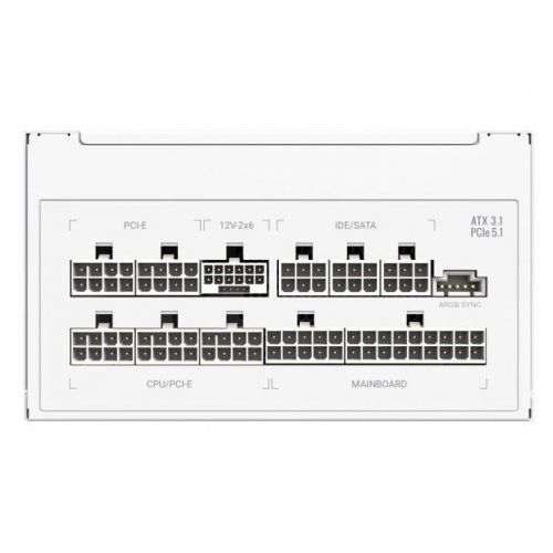Блок живлення GAMEMAX RGB PRO 750G 750W (RGB PRO 750G WH) White купити в Україні: Київ, Львів, Хмельницький, Тернопіль | Перевірка сумісності, низька ціна, відгуки, характеристики від TELEMART фото