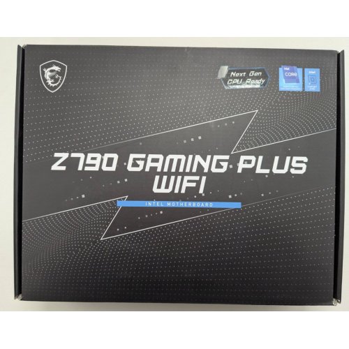 Купить Материнская плата MSI Z790 GAMING PLUS WIFI (s1700, Intel Z790) (Восстановлено продавцом, 801859) с проверкой совместимости: обзор, характеристики, цена в Киеве, Днепре, Одессе, Харькове, Украине | интернет-магазин TELEMART.UA фото