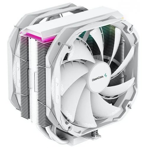 Кулер Deepcool AS500 PLUS (R-AS500-WHNLMP-G) White (Відновлено продавцем, 801870) купити з перевіркою сумісності: огляд, характеристики, ціна у Києві, Львові, Вінниці, Хмельницькому, Івано-Франківську, Україні | інтернет-магазин TELEMART.UA фото