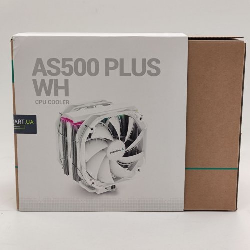 Кулер Deepcool AS500 PLUS (R-AS500-WHNLMP-G) White (Відновлено продавцем, 801870) купити з перевіркою сумісності: огляд, характеристики, ціна у Києві, Львові, Вінниці, Хмельницькому, Івано-Франківську, Україні | інтернет-магазин TELEMART.UA фото