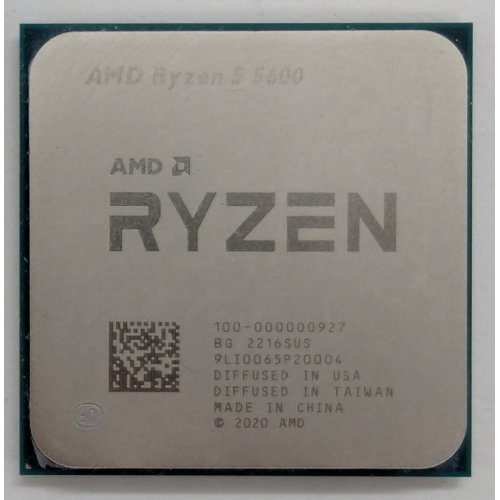 Процесор AMD Ryzen 5 5600 3.5(4.4)GHz 32MB sAM4 Tray (100-000000927) (Відновлено продавцем, 801871) купити з перевіркою сумісності: огляд, характеристики, ціна у Києві, Львові, Вінниці, Хмельницькому, Івано-Франківську, Україні | інтернет-магазин TELEMART.UA фото