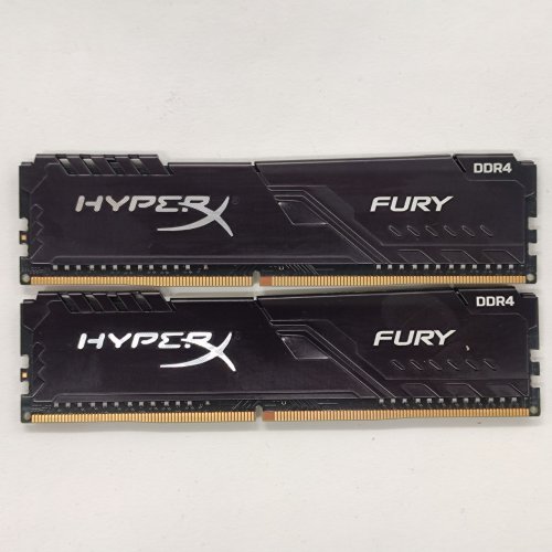 Купить Озу HyperX DDR4 16GB (2x8GB) 3600Mhz Fury Black (HX436C17FB3K2/16) (Восстановлено продавцом, 801895) с проверкой совместимости: обзор, характеристики, цена в Киеве, Днепре, Одессе, Харькове, Украине | интернет-магазин TELEMART.UA фото