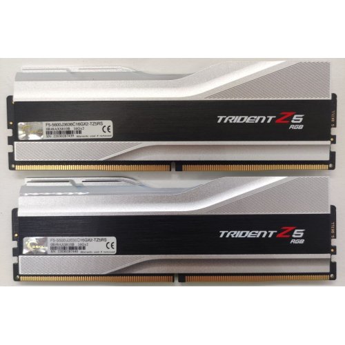 Купить Озу G.Skill DDR5 32GB (2x16GB) 5600Mhz Trident Z5 Neo (F5-5600J2834F16GX2-TZ5N) (Восстановлено продавцом, 801921) с проверкой совместимости: обзор, характеристики, цена в Киеве, Днепре, Одессе, Харькове, Украине | интернет-магазин TELEMART.UA фото