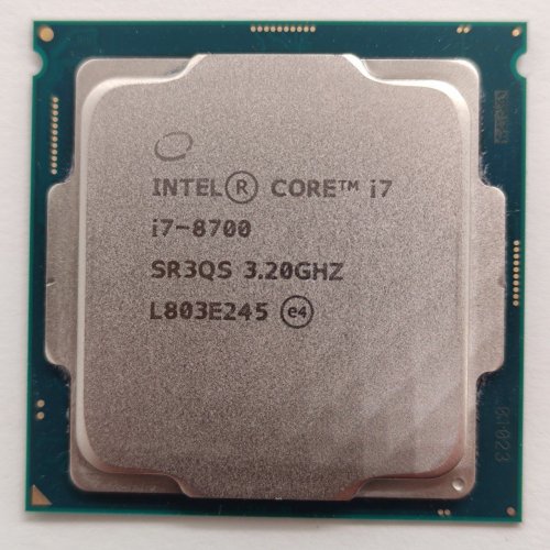 Процесор Intel Core i7-8700 3.2GHz 12MB s1151 Tray (CM8068403358316) (Відновлено продавцем, 801981) купити з перевіркою сумісності: огляд, характеристики, ціна у Києві, Львові, Вінниці, Хмельницькому, Івано-Франківську, Україні | інтернет-магазин TELEMART.UA фото