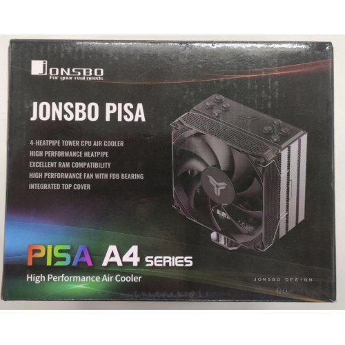 Купить Кулер Jonsbo PISA A4 White (Восстановлено продавцом, 802000) с проверкой совместимости: обзор, характеристики, цена в Киеве, Днепре, Одессе, Харькове, Украине | интернет-магазин TELEMART.UA фото