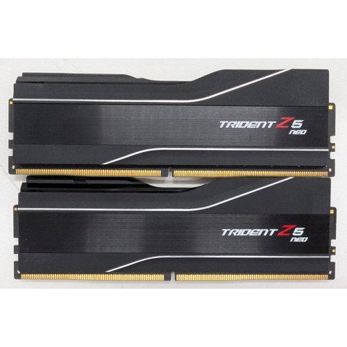 Купить Озу G.Skill DDR5 32GB (2x16GB) 6000Mhz Trident Z5 Neo (F5-6000J3038F16GX2-TZ5N) (Восстановлено продавцом, 802123) с проверкой совместимости: обзор, характеристики, цена в Киеве, Днепре, Одессе, Харькове, Украине | интернет-магазин TELEMART.UA фото