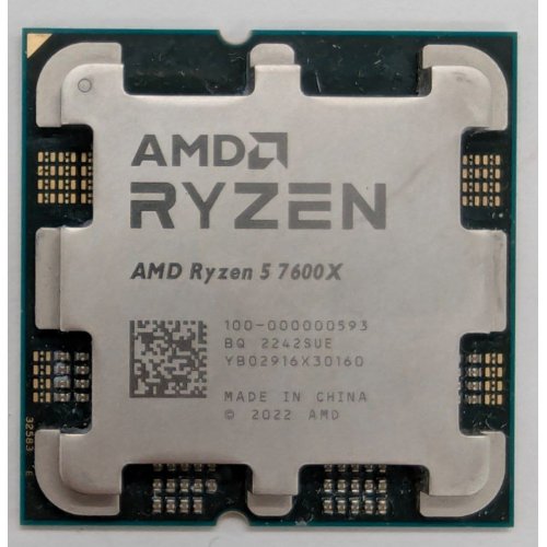 Купить Процессор AMD Ryzen 5 7600X 4.7(5.3)GHz 32MB sAM5 Tray (100-000000593) (Восстановлено продавцом, 802125) с проверкой совместимости: обзор, характеристики, цена в Киеве, Днепре, Одессе, Харькове, Украине | интернет-магазин TELEMART.UA фото