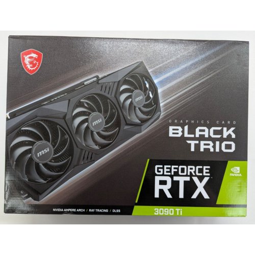 Відеокарта MSI GeForce RTX 3090 Ti BLACK TRIO 24576MB (RTX 3090 Ti BLACK TRIO 24G) (Відновлено продавцем, 802137) купити з перевіркою сумісності: огляд, характеристики, ціна у Києві, Львові, Вінниці, Хмельницькому, Івано-Франківську, Україні | інтернет-магазин TELEMART.UA фото