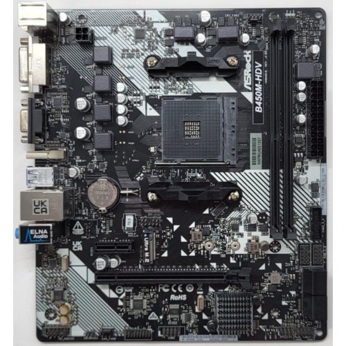 Материнська плата AsRock B450M-HDV R4.0 (sAM4, AMD B450) (Відновлено продавцем, 802160) купити з перевіркою сумісності: огляд, характеристики, ціна у Києві, Львові, Вінниці, Хмельницькому, Івано-Франківську, Україні | інтернет-магазин TELEMART.UA фото