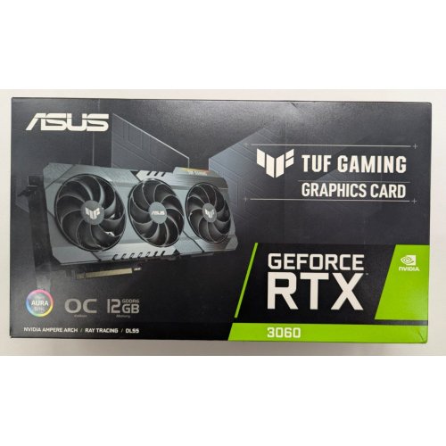 Відеокарта Asus TUF GeForce RTX 3060 Gaming OC 12288MB (TUF-RTX3060-O12G-GAMING) (Відновлено продавцем, 802174) купити з перевіркою сумісності: огляд, характеристики, ціна у Києві, Львові, Вінниці, Хмельницькому, Івано-Франківську, Україні | інтернет-магазин TELEMART.UA фото