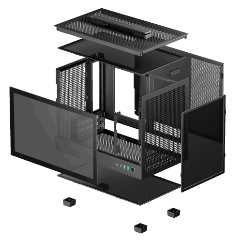 Уцінка корпус Deepcool CH160 Tempered Glass без БЖ (R-CH160-BKNGI0-G-1) Black (Розкрита упаковка, 802188) купити з перевіркою сумісності: огляд, характеристики, ціна у Києві, Львові, Вінниці, Хмельницькому, Івано-Франківську, Україні | інтернет-магазин TELEMART.UA фото