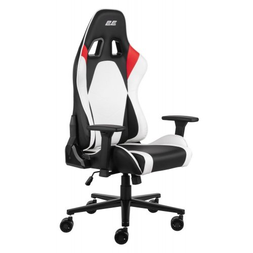 Купить Игровое кресло 2E Bushido II (2E-GC-BUS-WT) Black/White - цена в Харькове, Киеве, Днепре, Одессе
в интернет-магазине Telemart фото