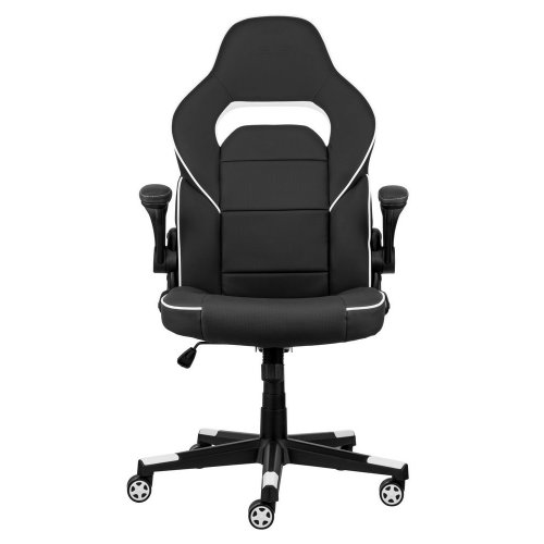 Купить Игровое кресло 2E Hebi (2E-GC-HEB-BKWT) Black/White - цена в Харькове, Киеве, Днепре, Одессе
в интернет-магазине Telemart фото