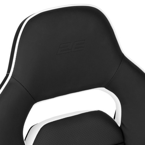 Купить Игровое кресло 2E Hebi (2E-GC-HEB-BKWT) Black/White - цена в Харькове, Киеве, Днепре, Одессе
в интернет-магазине Telemart фото
