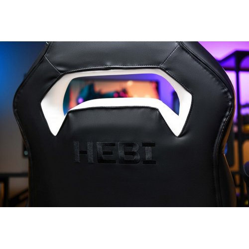 Купить Игровое кресло 2E Hebi (2E-GC-HEB-BKWT) Black/White - цена в Харькове, Киеве, Днепре, Одессе
в интернет-магазине Telemart фото